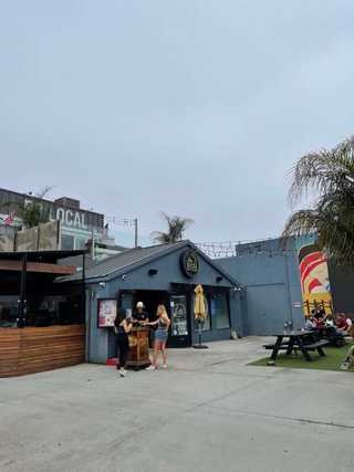 A fun beergarden at Pacific Beach