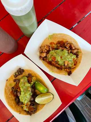 Meaty tacos at Taco Surf at Pacific Beach