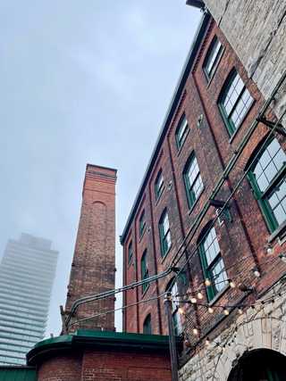 Old industrial buildings at Distillery District