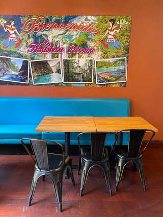 A colourful corner at Birrieria & Taqueria La Huesteca