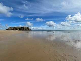 Panoramic view of St Catherine Island from the South Beach