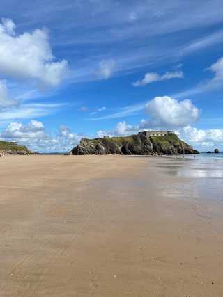 Castle beach on a sunny day