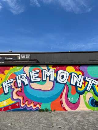 Colourful Fremont graffiti