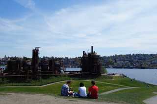Old gasification park at Gas Works Park
