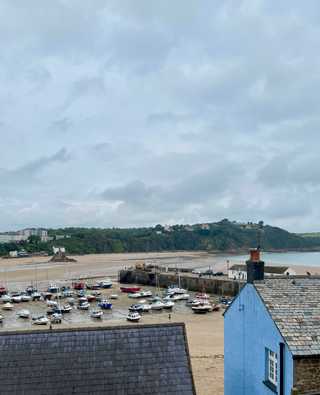 Rooftops facing Tenby harbour