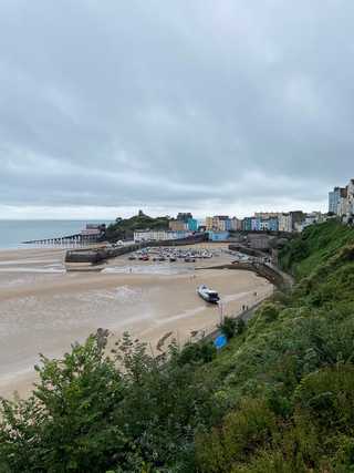 Serene North Beach from high above