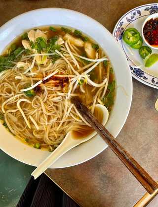 A big bowl of Vietnamese Pho