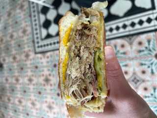 Juicy Cuban sandwich at Media Noche
