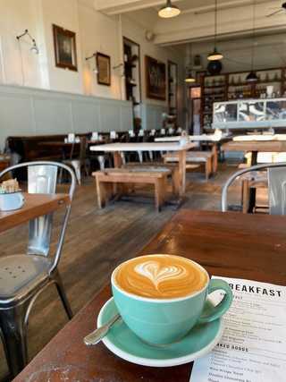 Morning coffee at Oddfellows