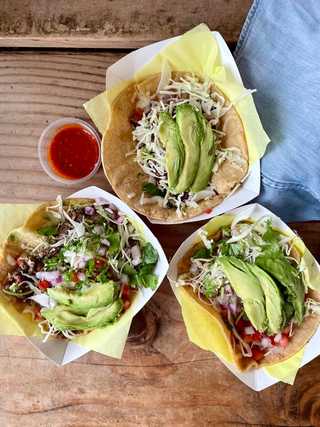 Delicious fish tacos at Oscars at Pacific Beach