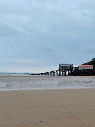 Quiet pier in Tenby