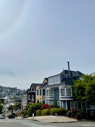 A beautiful corner of residential houses