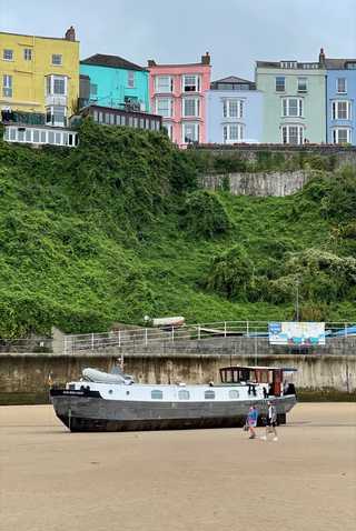 An old boat in the harbour