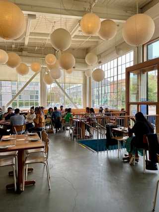 Inside beautiful Tartine Manufactory